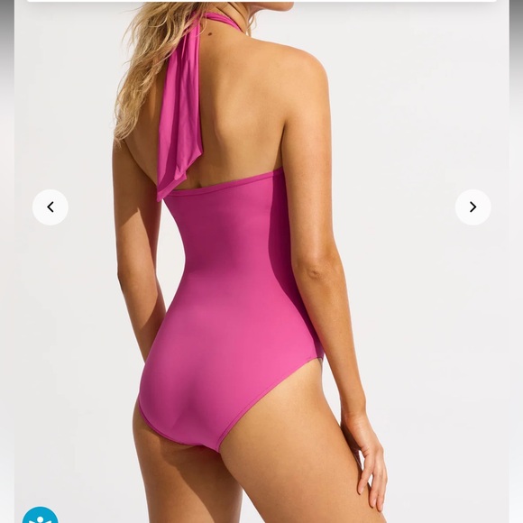Seafolly Collective Halter Bandeau one piece swimsuit - Picture 2 of 3